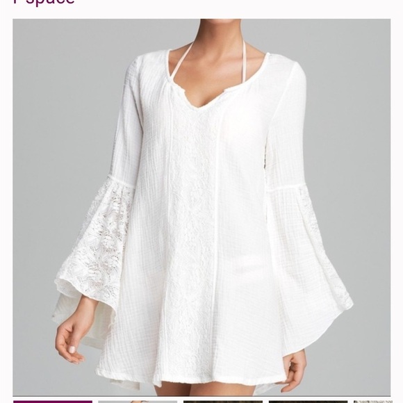 L*Space Boardwalk Tunic Coverup White - Picture 1 of 9